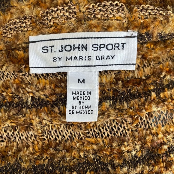 St. John Gold and Brown Textured Coat - Picture 10 of 10